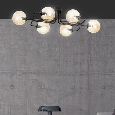 Emibig Lighting Taklampa BRENDI 6A BL HONUNG