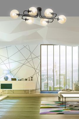 Emibig Lighting Taklampa BRENDI 6A BL HONUNG