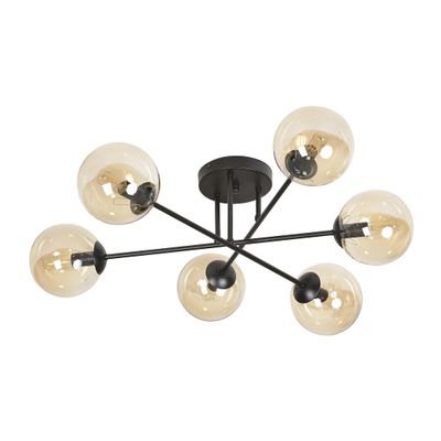 Emibig Lighting Taklampa BRENDI 6B BL HONUNG