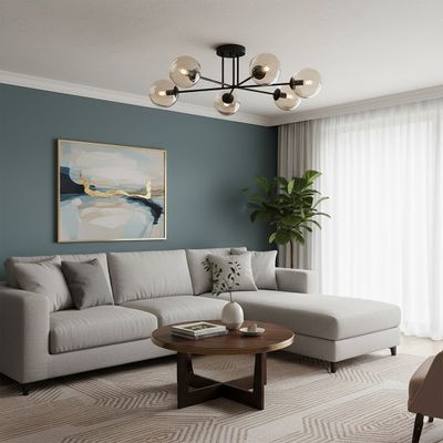 Emibig Lighting Taklampa BRENDI 6B BL HONUNG
