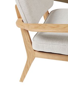 Hübsch Haze Loungestol Grå/Naturlig