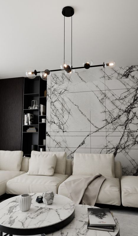 Emibig Lighting Taklampa ROSSI 6 BL TRANSPARENT