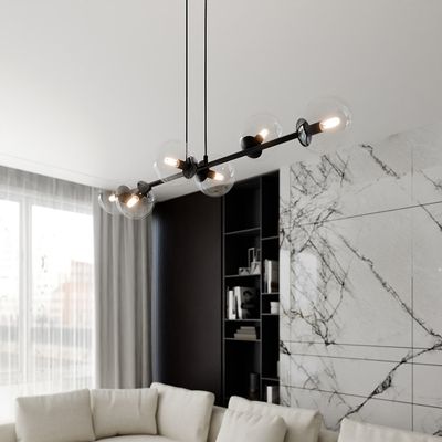 Emibig Lighting Taklampa ROSSI 6 BL TRANSPARENT
