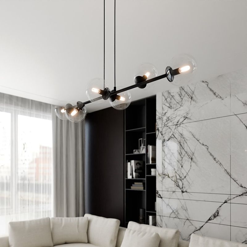 Emibig Lighting Taklampa ROSSI 6 BL TRANSPARENT