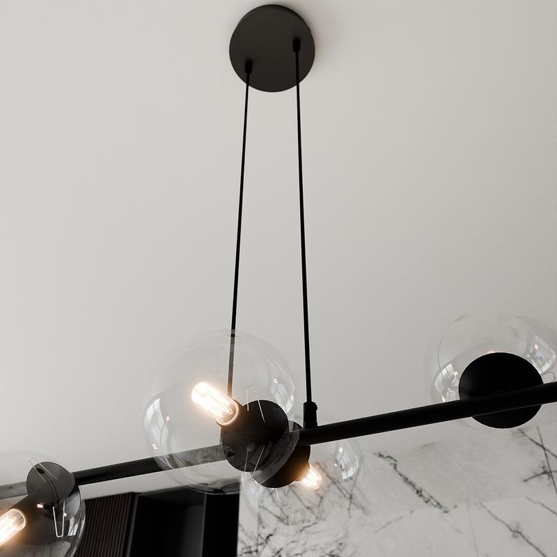 Emibig Lighting Taklampa ROSSI 6 BL TRANSPARENT