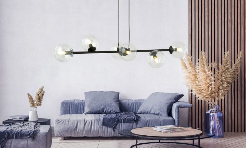 Emibig Lighting Taklampa ROSSI 6 BL TRANSPARENT