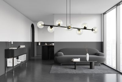 Emibig Lighting Taklampa ROSSI 8 BL TRANSPARENT