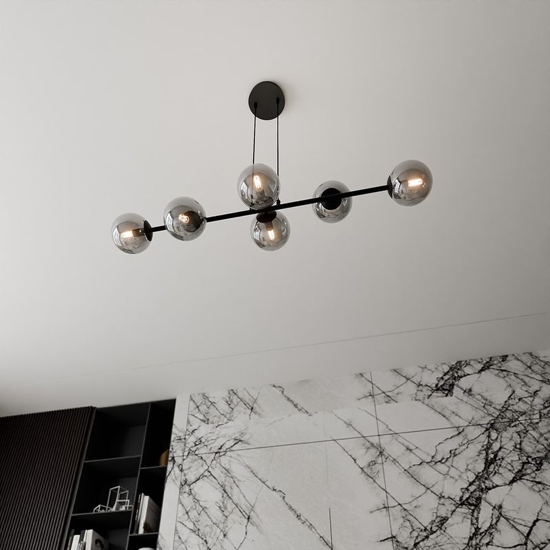 Emibig Lighting Taklampa ROSSI 6 BL GRAFIT