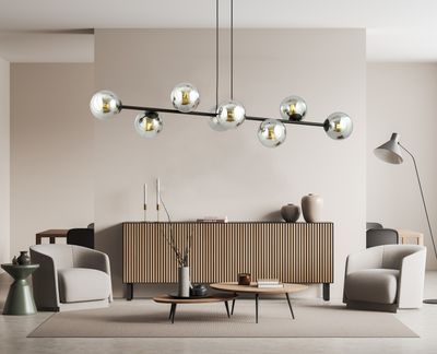 Emibig Lighting Taklampa ROSSI 8 BL GRAFIT