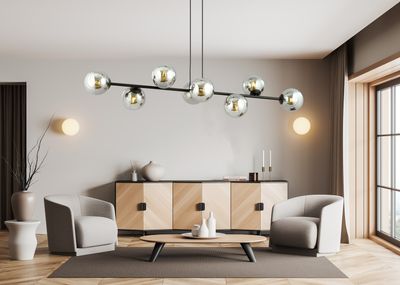 Emibig Lighting Taklampa ROSSI 8 BL GRAFIT