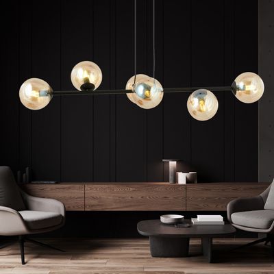 Emibig Lighting Taklampa ROSSI 6 BL HONUNG
