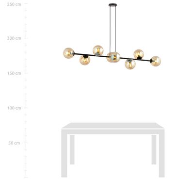 Emibig Lighting Taklampa ROSSI 8 HONUNG