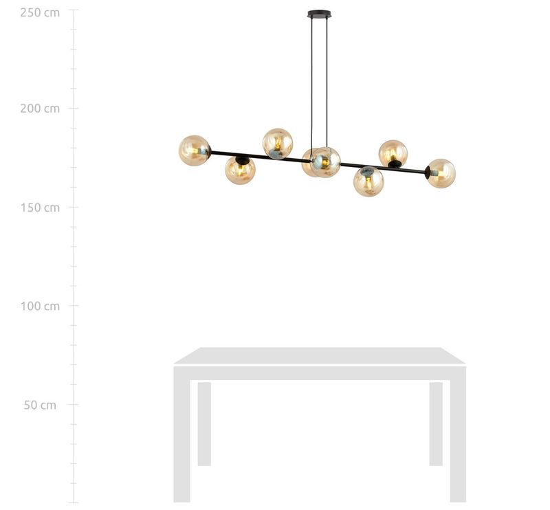 Emibig Lighting Taklampa ROSSI 8 HONUNG
