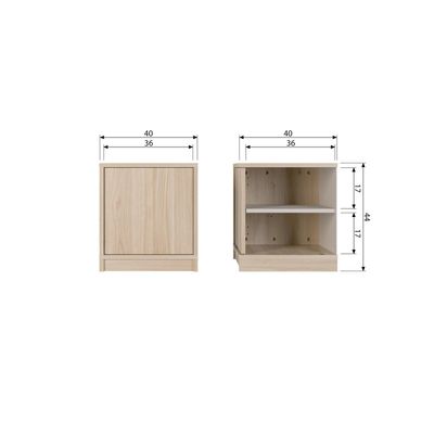 vtwonen Modulair Bas Skåp 40cm Ek Natur Matt