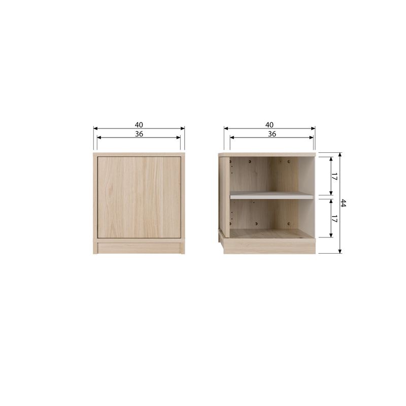 vtwonen Modulair Bas Skåp 40cm Ek Natur Matt