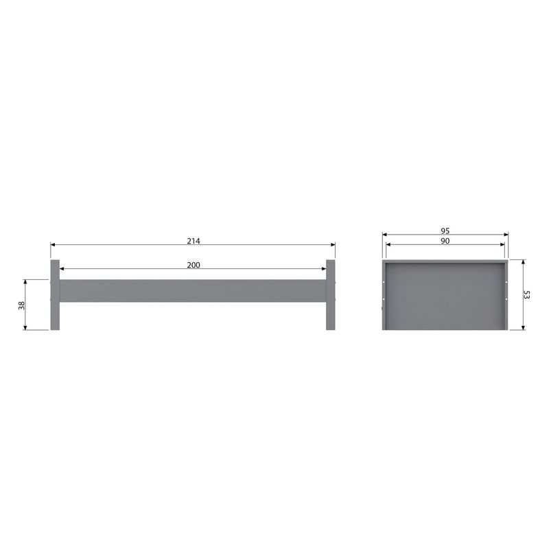 WOOOD MORRIS Säng Furu LOAM 90x200cm