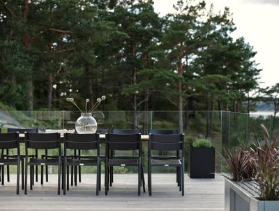 Brafab Naos Matbord Svart/Teak