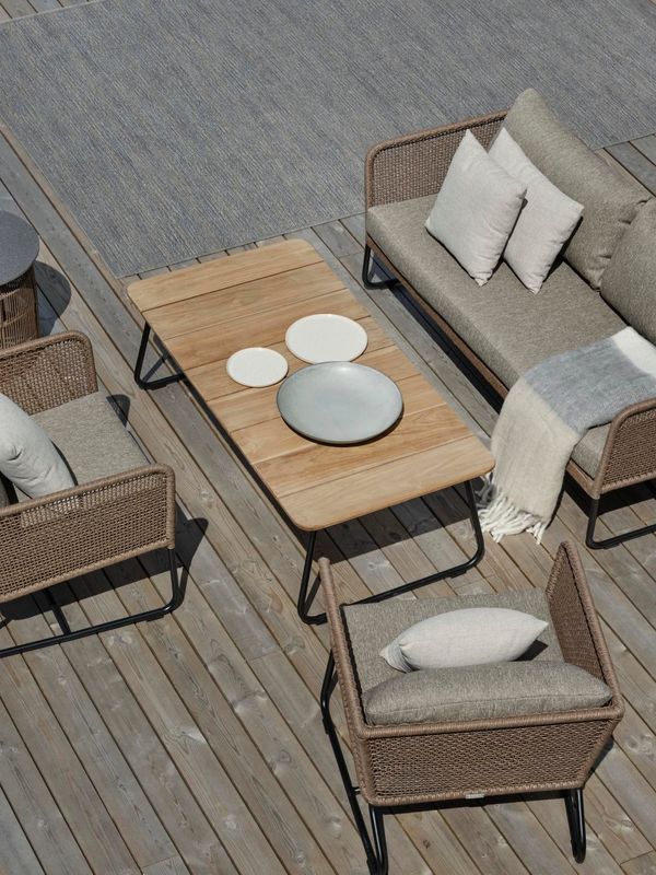 Brafab Nolli Soffbord Svart/Teak