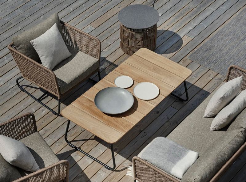 Brafab Nolli Soffbord Svart/Teak