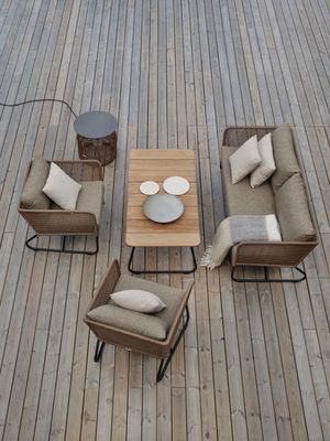 Brafab Nolli Soffbord Svart/Teak