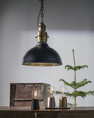 PR Home Manchester Taklampa Svart/Mässing 52 cm
