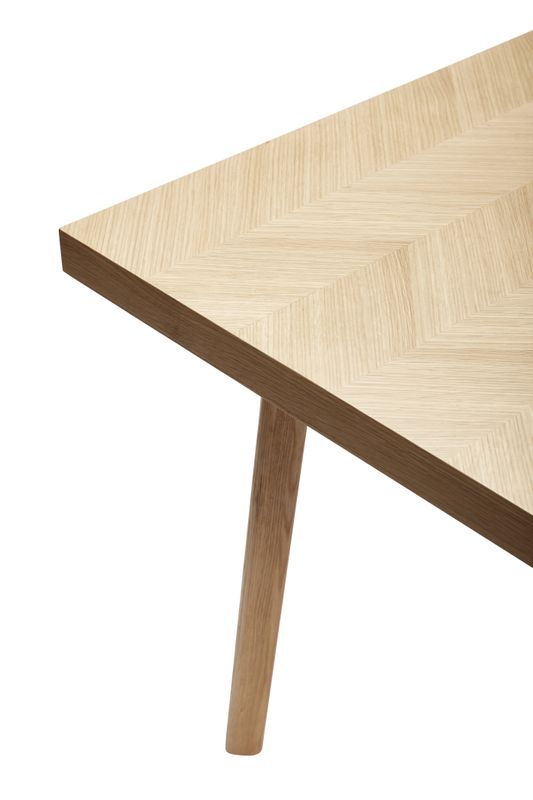 Hübsch Herringbone Matbord Stort Natur