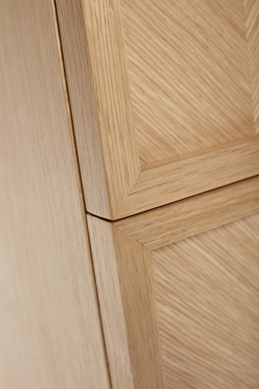 Hübsch Herringbone Sängbord Natur