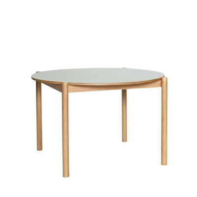 Hübsch Oblique Matbord Runt Grått