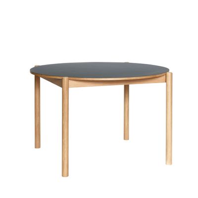 Hübsch Oblique Matbord Runt Svart