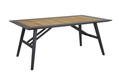 Brafab Chios matbord Svart/teak