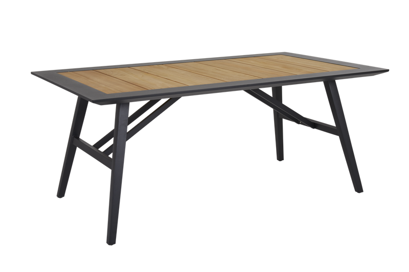 Brafab Chios matbord Svart/teak