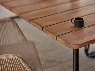 Brafab Nolli Matbord Svart/Teak