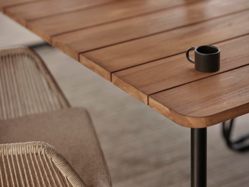 Brafab Nolli Matbord Svart/Teak