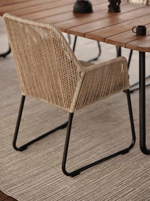 Brafab Nolli Matbord Svart/Teak