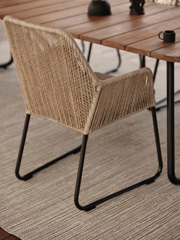 Brafab Nolli Matbord Svart/Teak