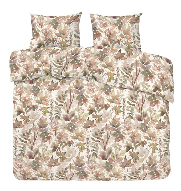 Redlunds Palermo Påslakanset Vinröd Offwhite 220x210 cm