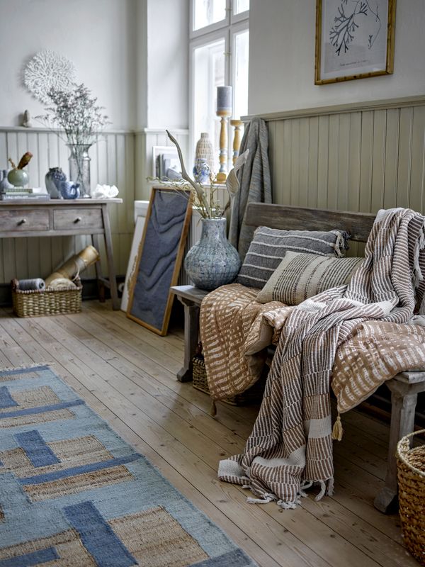 Bloomingville Honiton matta, multi, ull