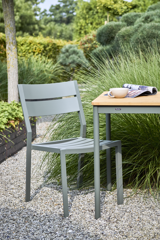 Brafab Nox Bistro bord 70x70 - Bambu/Nordic Green