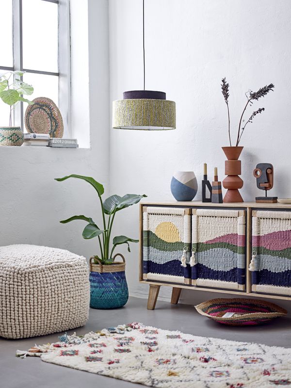 Bloomingville Suna Sittpuff, Natur, Ull