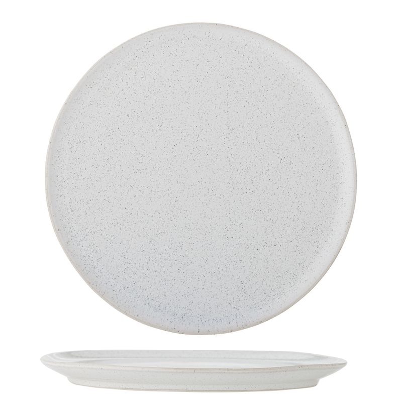 Bloomingville Addison Tallrik, Vit, Stengods - 6-pack