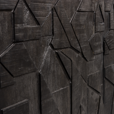 WOOOD COUNTER TV-bänk i Mango - Svart