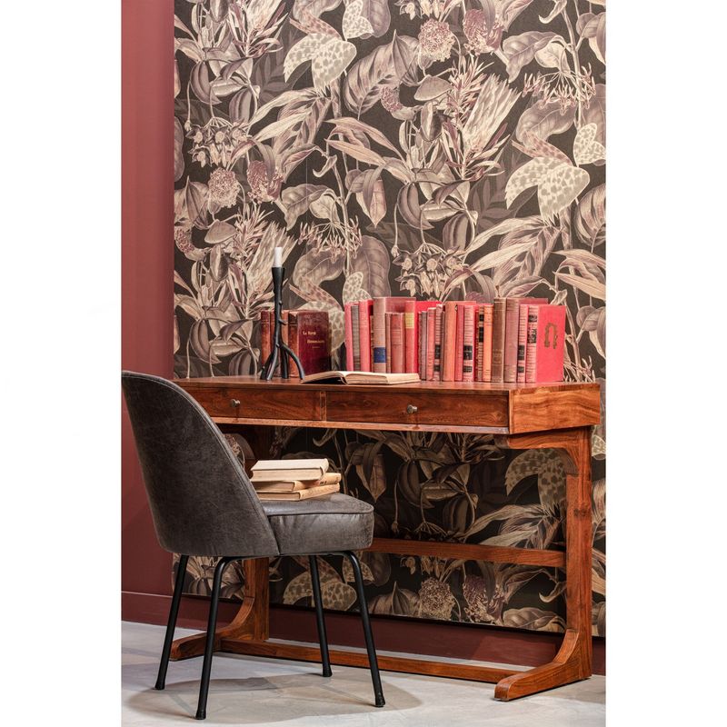 WOOOD VOGUE Matstol i Eco-läder - Svart 2 st