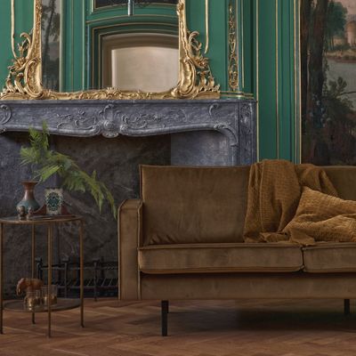 WOOOD Rodeo 3-sits Soffa i Sammet - Honung