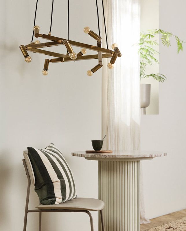 Nordal Ljuskrona i Mässing för 10 Lampor