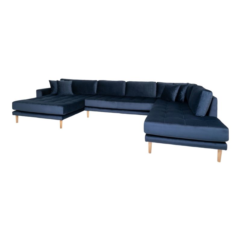 House Nordic Lido U-soffa Öppen Ände Mörkblå