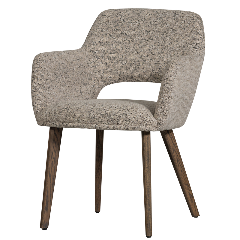 WOOOD Murat Matstol Natur med Träben Brun 2 st