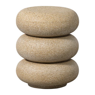 WOOOD Laurel Sidobord med Prickar Beige 2 st