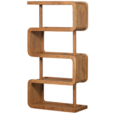 WOOOD Rattle Öppen Hylla i Naturligt Akaciahus