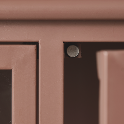 WOOOD Exhibit Vitrinskåp i Metall, Matt Tan