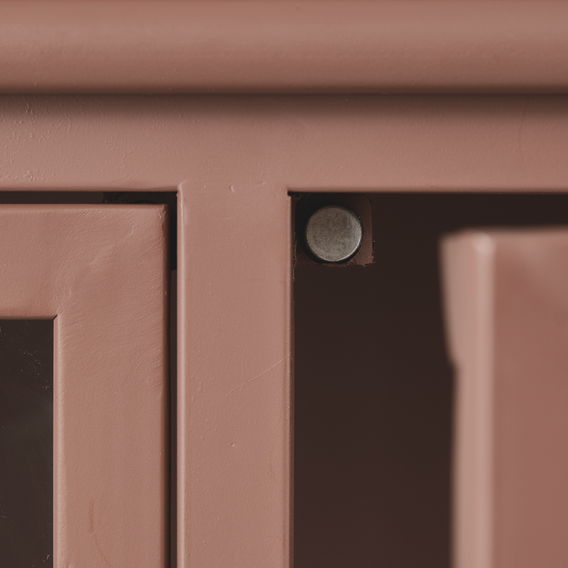 WOOOD Exhibit Vitrinskåp i Metall, Matt Tan